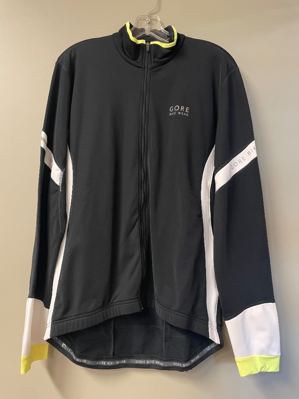 Gore Bike Wear Power 2.0 Thermo Jersey. Black/White/Yellow.